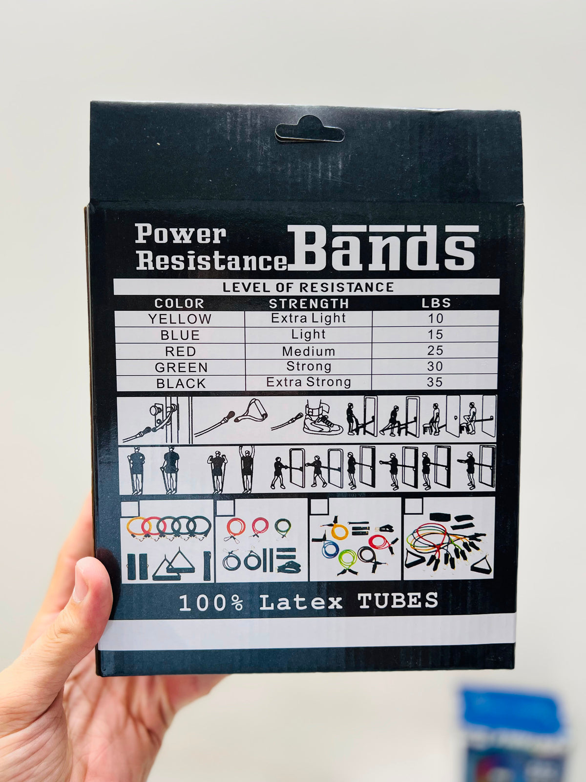 Power Resistance Bands Home Gym Extreme Set JT-003 – Full Body Workout Kit