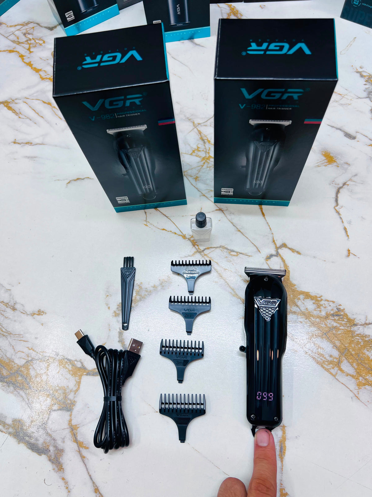 VGR V-982 Voyager Professional Hair Trimmer – T-Blade, LED Display|🇦🇷ARGENTINA LOT