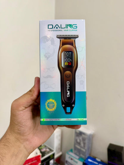 DALING DL-1747 Professional Hair Clipper – LED Display, High Power Battery |