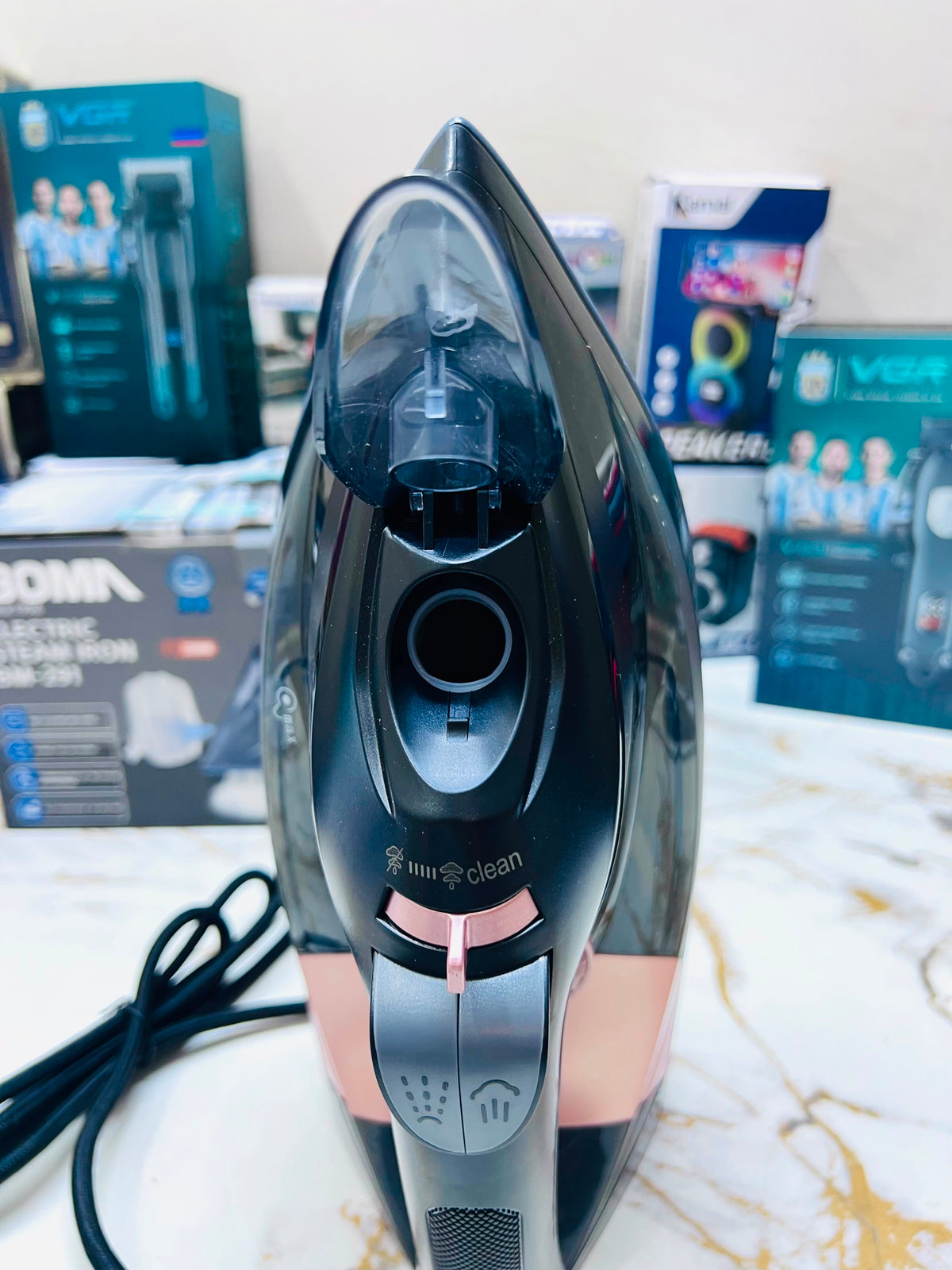 BOMA BM-291 2200W Electric Steam Iron – German Design, 1-Year Warranty & One-Touch Steam