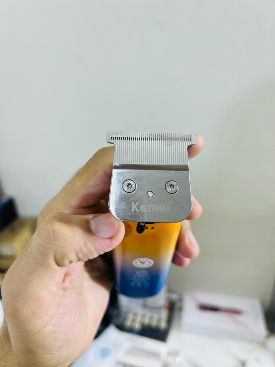 Imported KEMEI KM-1837 Carbon Steel Cutter Hair Trimmer