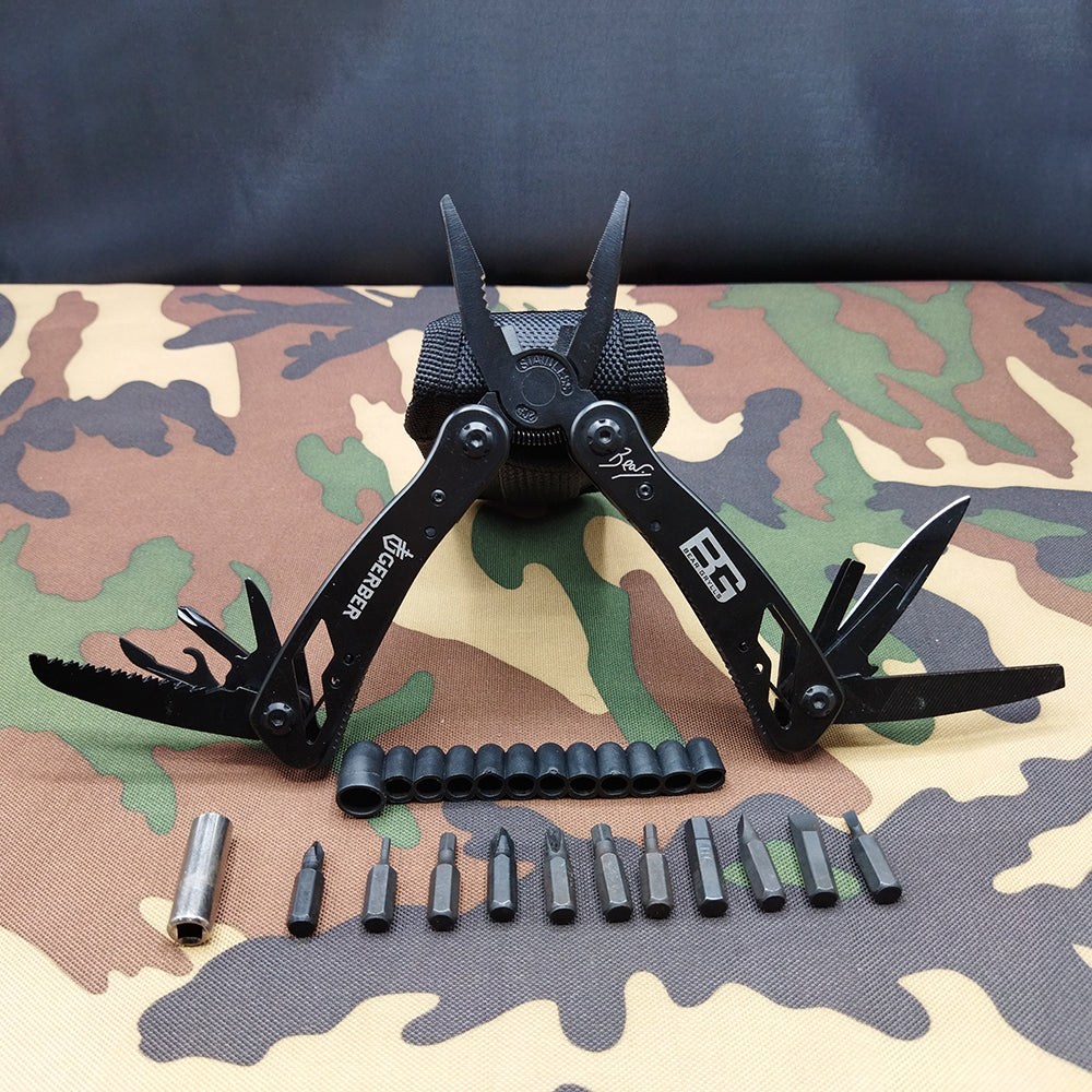 Gerber Bear Grylls 16-in-1 Imported Multi-Tool Plier – Stainless Steel Survival Kit |