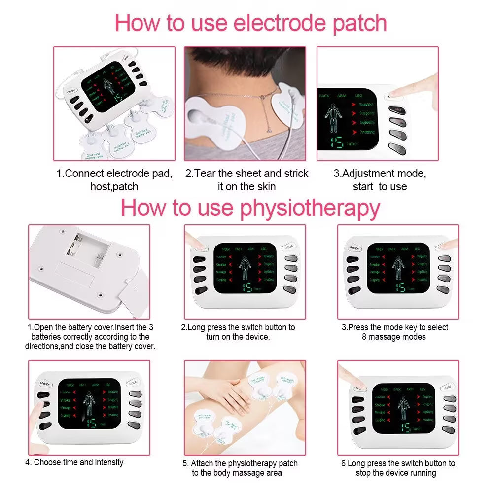 Blueidea Electronic TENS Pulse Massager BLD321 – Smart Muscle Pain Relief & Body Therapy Device